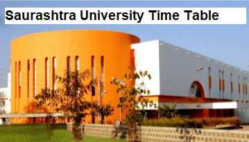 Saurashtra University Exam Time Table