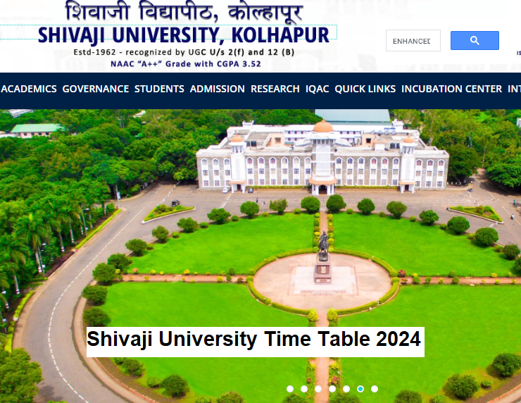 Shivaji University Time Table 
