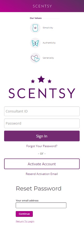 Scentsy Pay Portal