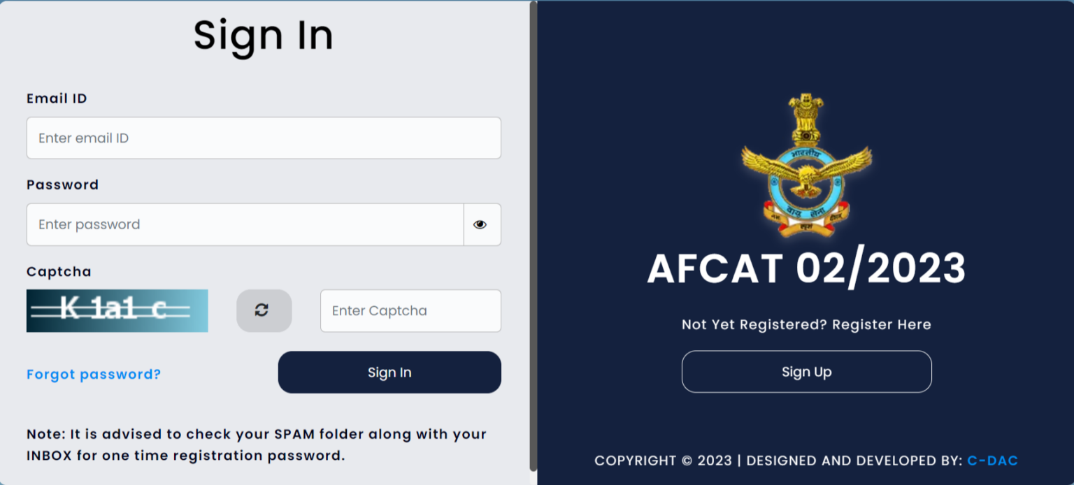 afcat.cdac.in Registration 2024 Indian Air Force {afcat cdac in}