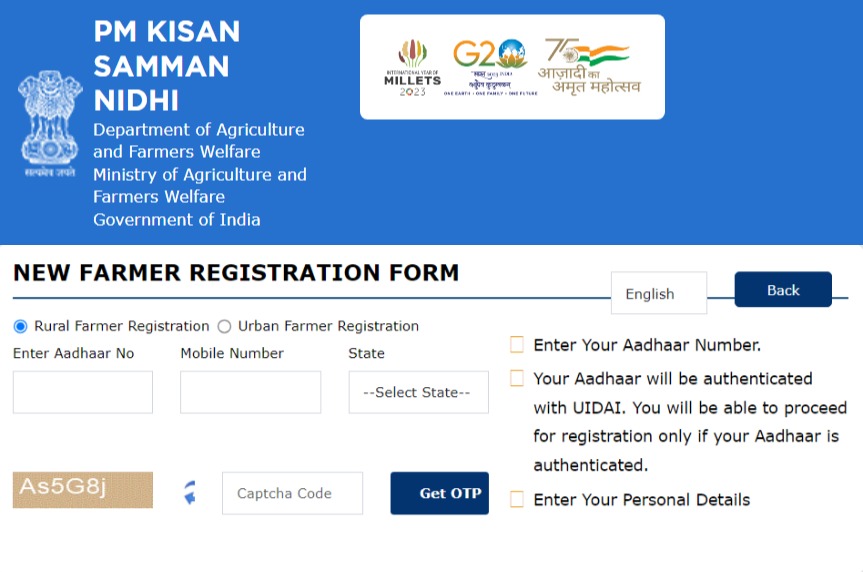 PM Kisan Registration