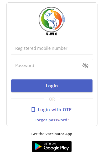 UWIN Vaccinator Portal