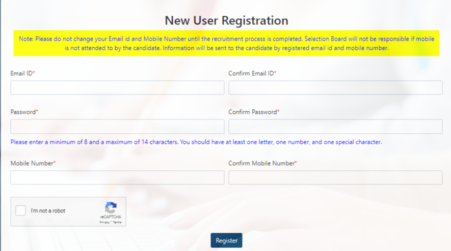 OFS Online Registration