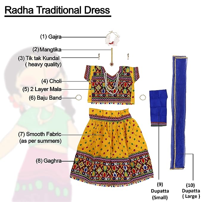 radha costume jewellery for baby girl