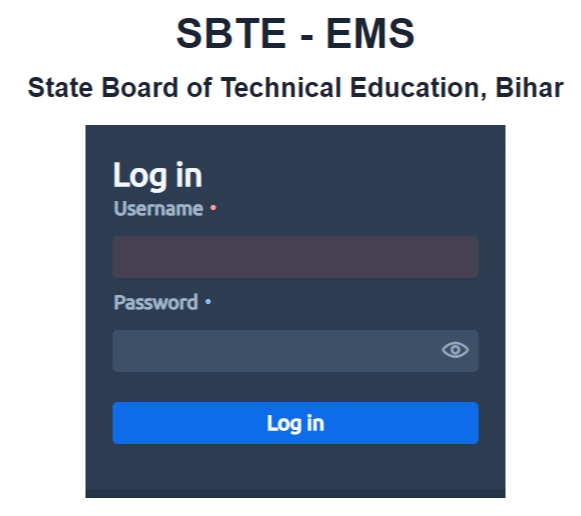 Ems Sbte Bihar Online Payment